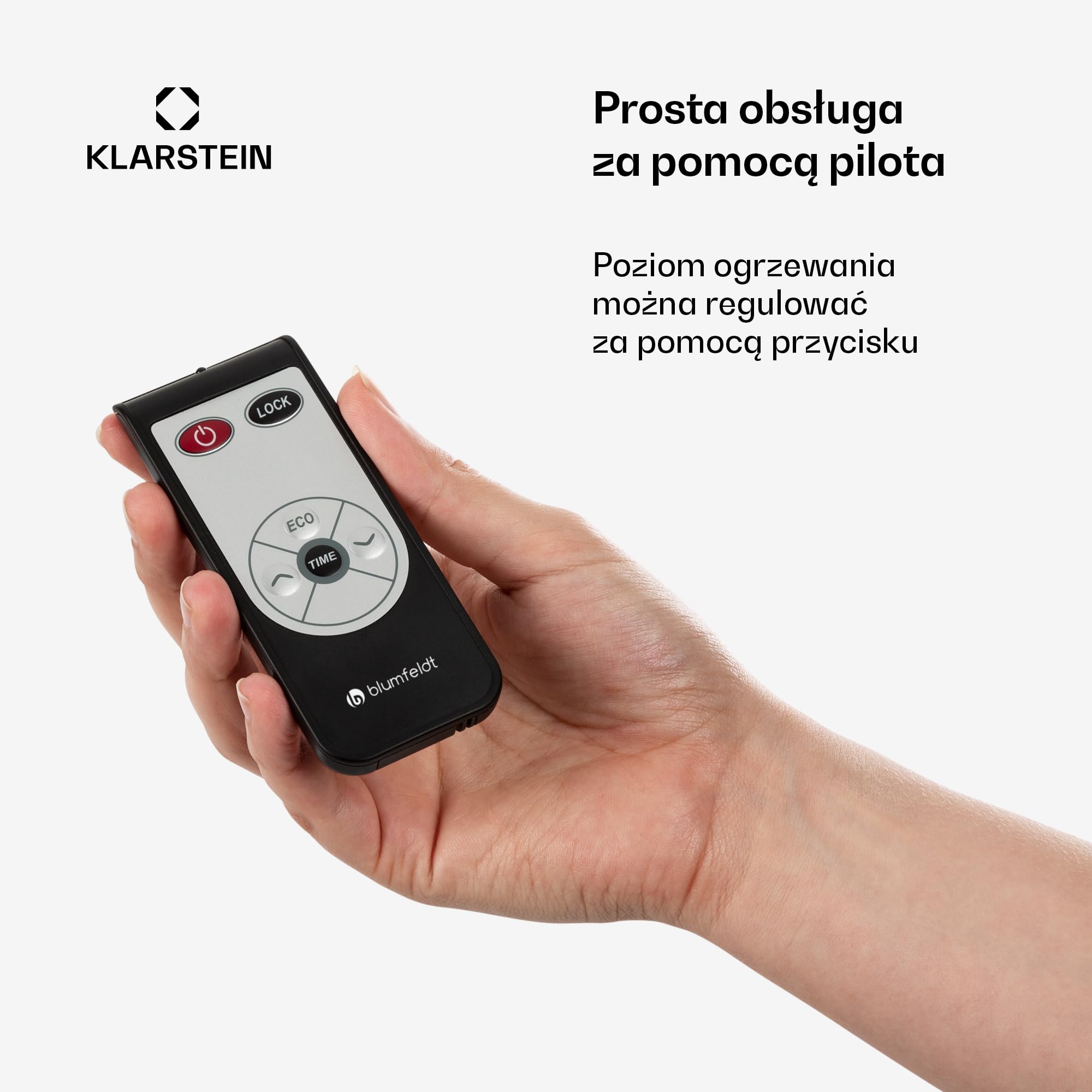 Klarstein Promiennik ciepła, Ogrzewanie elektryczne na taras i do ogrodu, Promiennik podczerwieni z pilotem, Timer, Wyświetlacz LED, Bez emisji CO2, Energooszczędne ogrzewanie, 3000W