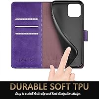 Vista 21 de SUANPOT for iPhone 13 Pro（Non iPhone 13 6.1 5G with RFID Blocking Wallet case Credit Card Holder,Flip Book PU Leather Phone case Shockproof Cover