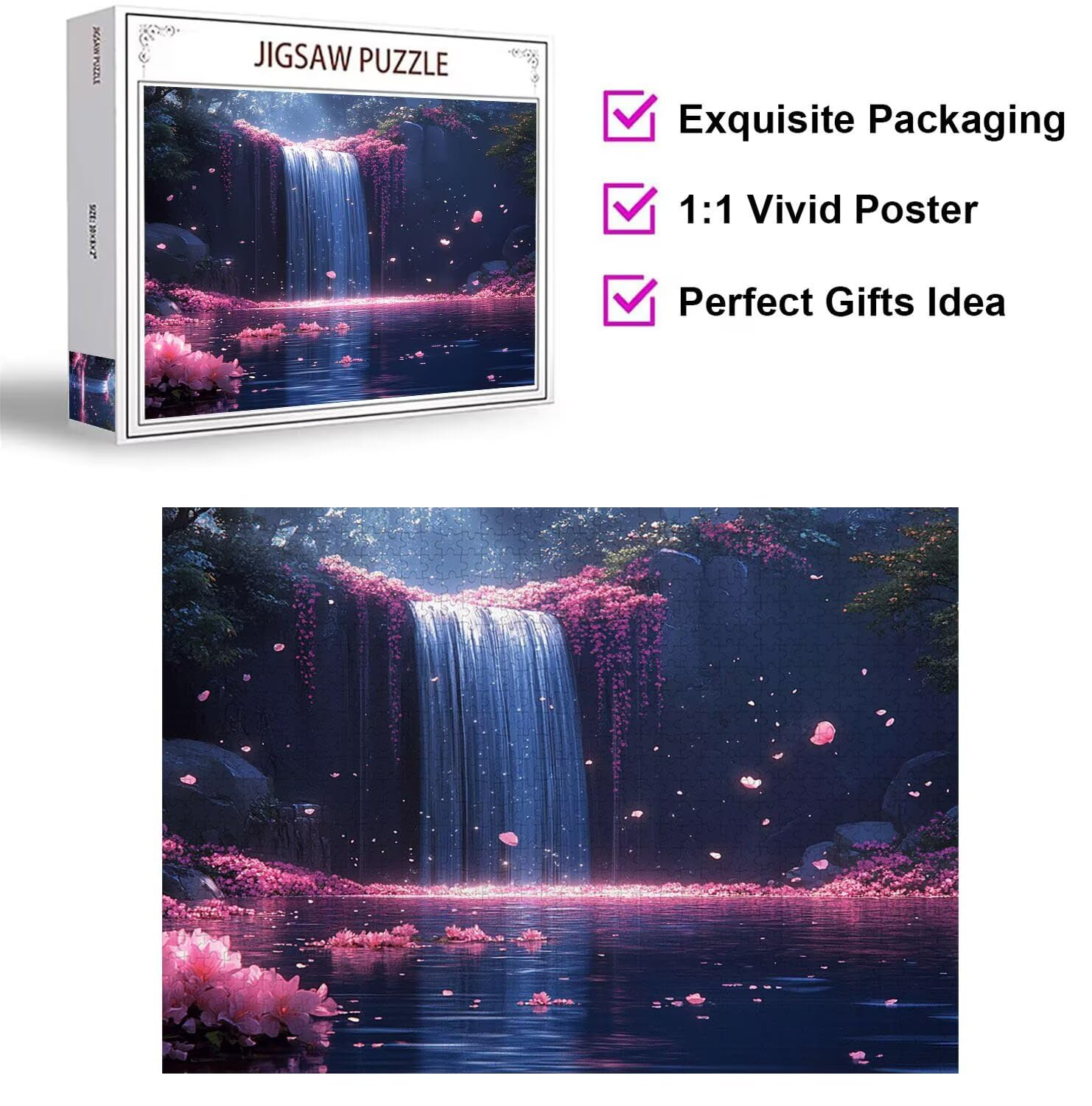 Puzzle 5000 Pezzi ciliegio in fiori Puzzle Adulti, Gioco Educativo, n-883
