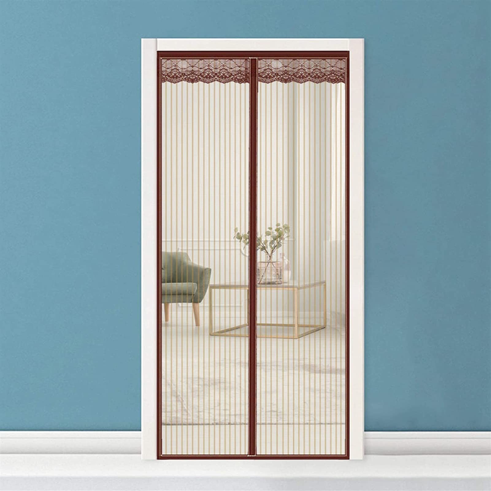 Moustiquaires Pour Fenêtre 95x115cm Fermeture Automatique