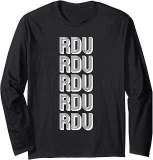 RDU Raleigh Airport Travel Long Sleeve T-Shirt