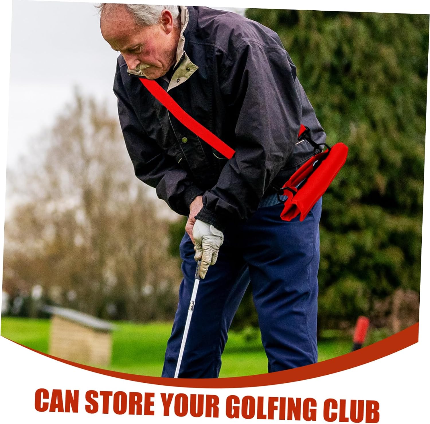 Portable Golf Club Bag Compact Durable Golfing Holder Multi Use Carrying Case for Golf Supplies Convenient Storage for Clubs Tools Lightweight Design