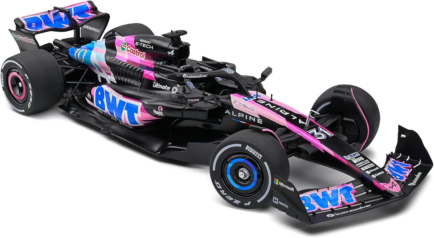 Solido 1:18 Scale Diecast Alpine A524 Presentation Pink P.Gasly 2024 Model S1811004