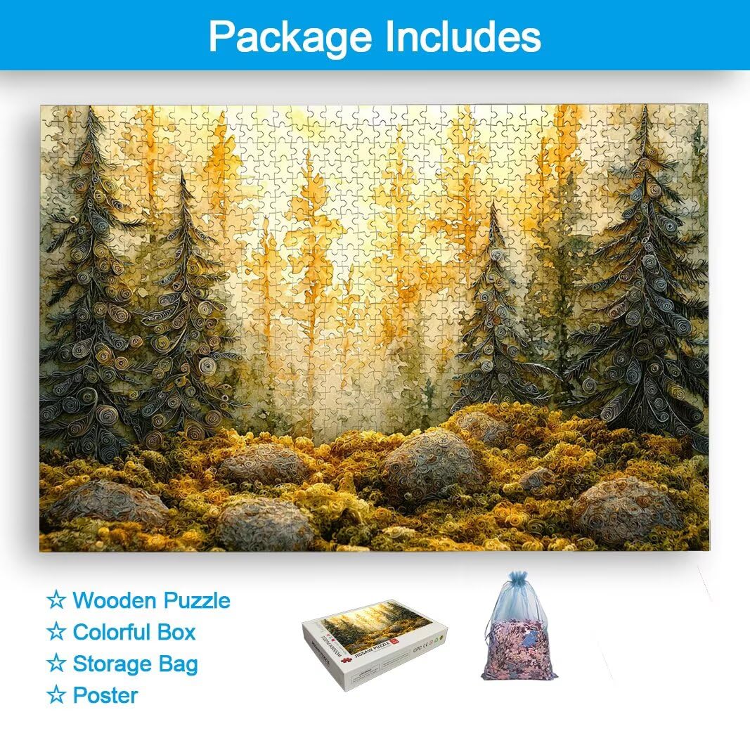 Puzzle 3000 Pièces Adultes, Puzzle 3000 Pieces Forêt, Cadeau Femme -2196