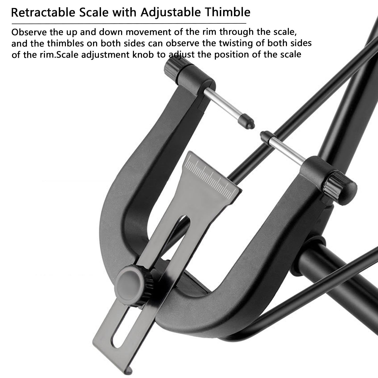 Zentrierständer Fahrrad, Laufrad Zentrierständer, Fahrrad Laufrad Wartung Laufrad Zentrierständer,Faltbarer Trimmständer, Fahrrad-Radhalter Faltbarer Pro-fi-Reifenzentrierständer Für 16-29-Zoll-Räd-er