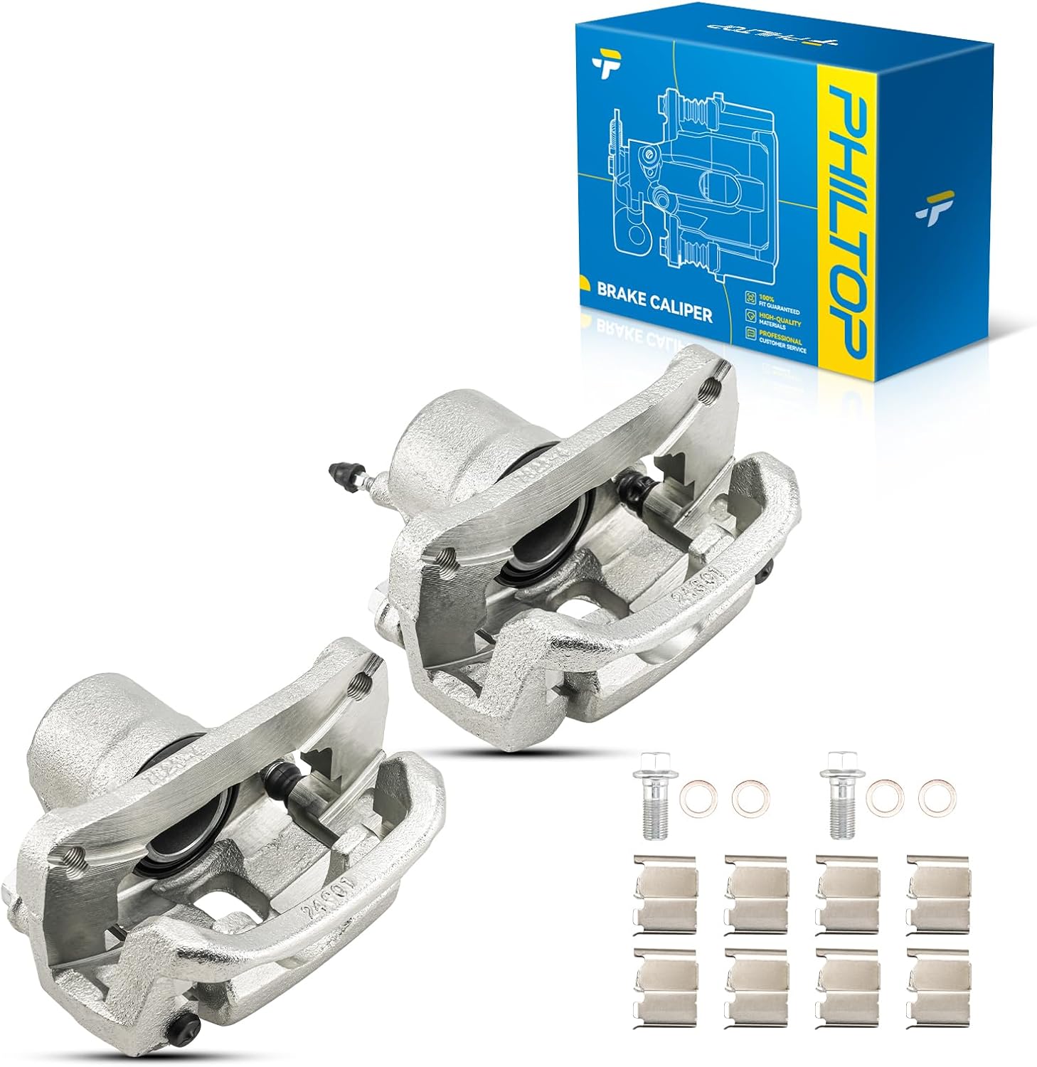 PHILTOP Rear Brake Caliper Compatible with 2007-2016 Tundra, 2008-2016 Sequoia, 19-B3276, 19-B3277