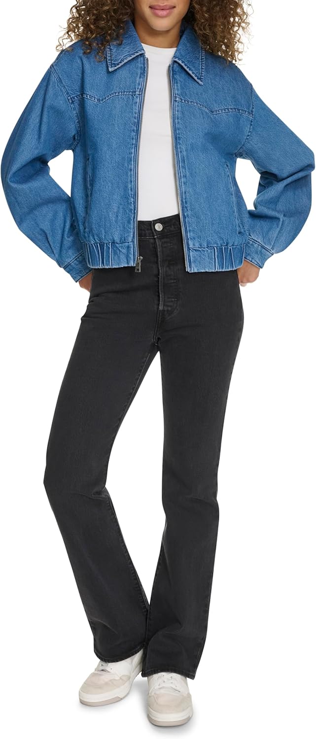 Levi's Women's Western Denim Bomber - Image 2