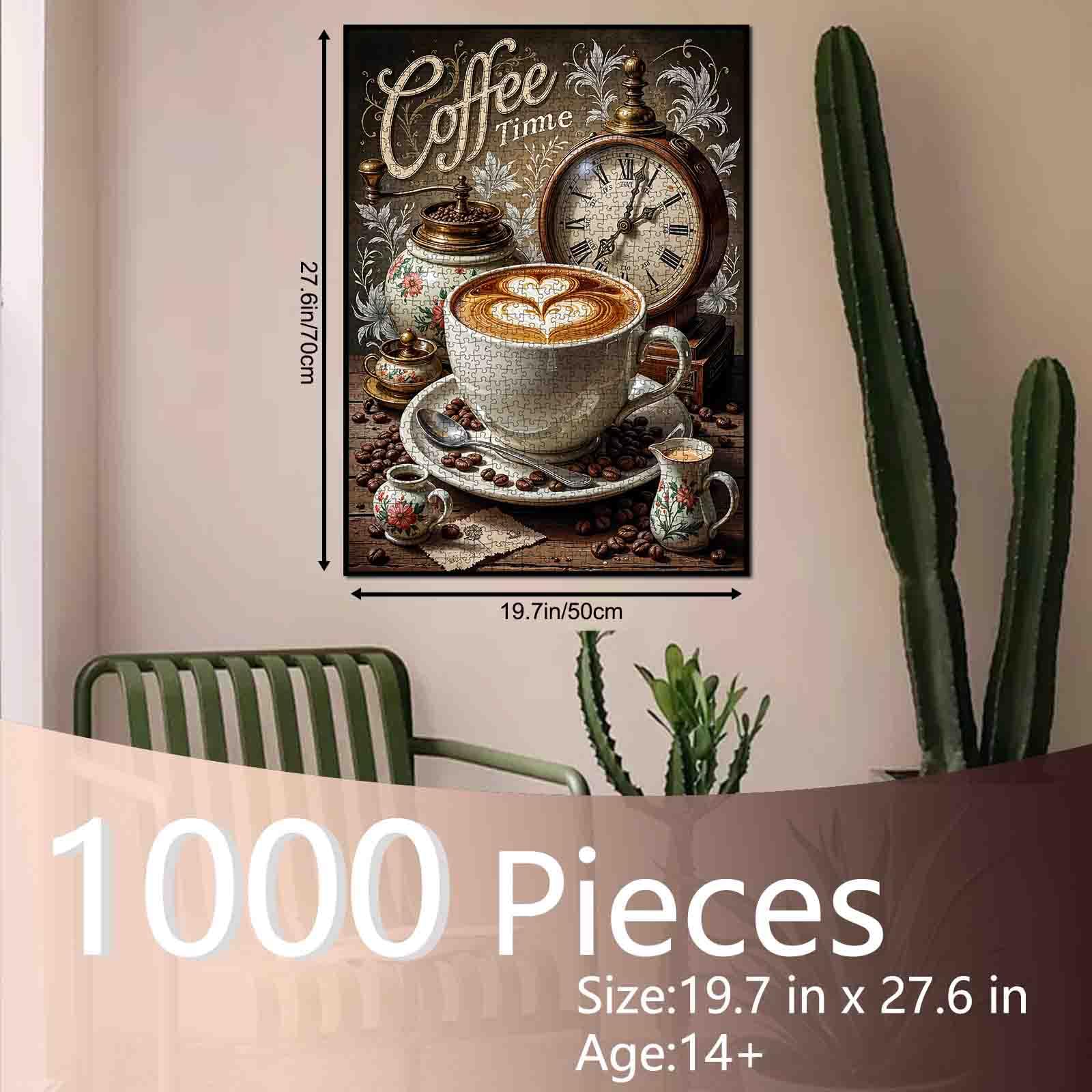 Amazon | 大人向けコーヒージグソーパズル 1000ピース ビンテージ