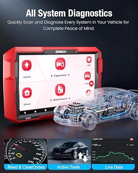 GOOLOO DS900 OBD2 Scanner Diagnostic Tool, Full System Bidirectional Scan Tool, 8 Bluetooth Car Scanner with Active Test, Check Engine Code Reader Diagnostic Scanner for All Vehicles, FCA 11 OS