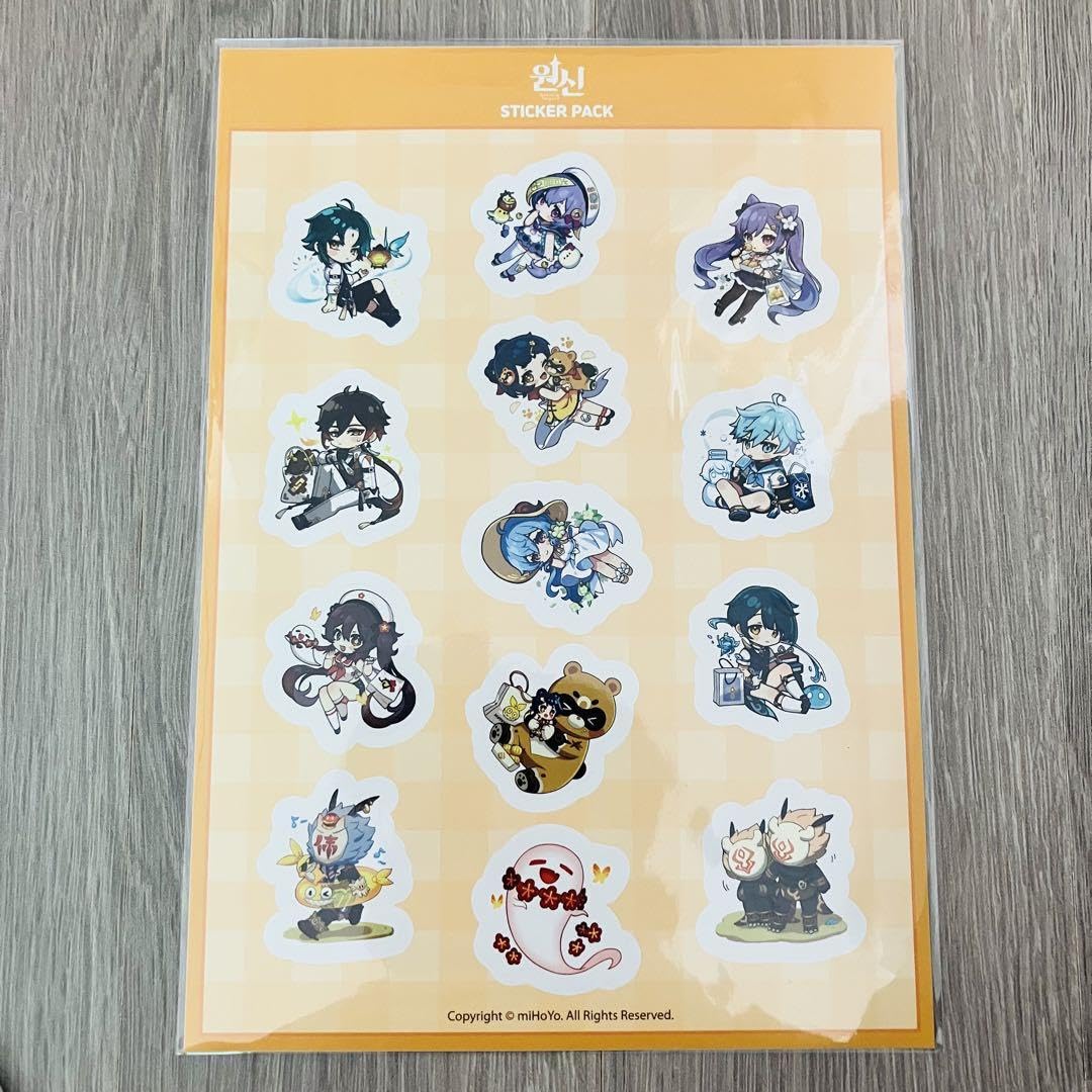 Amazon.co.jp: 原神 韓国 ポップアップストア 限定商品 ステッカー 