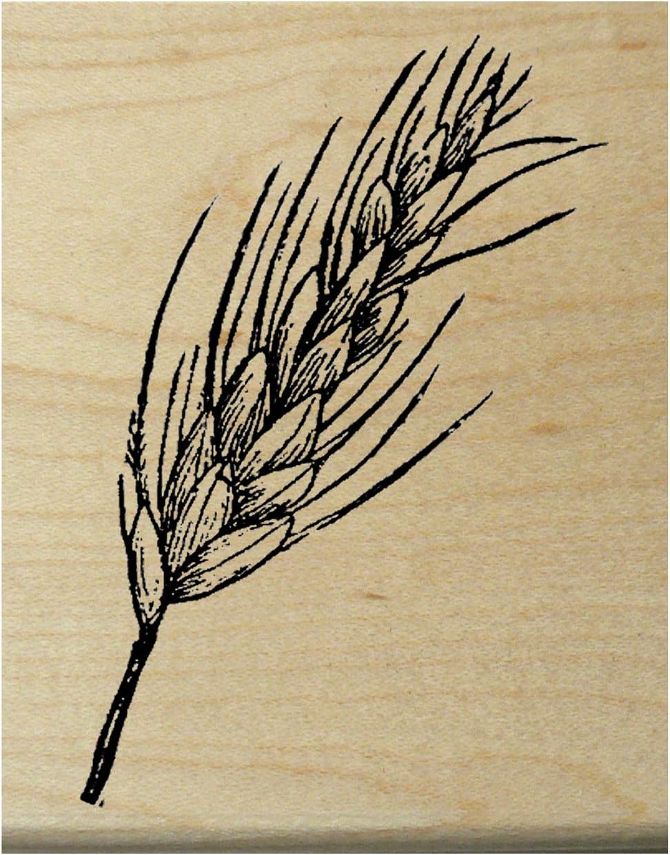 Wheat Rubber Stamp WM P11 Arts, Crafts & Sewing
