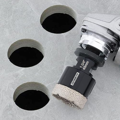 Miniatura 6 de DKIBBITH Sierra de agujero de diamante de 1-34 pulgadas, broca de núcleo soldada al vacío para azulejos de granito, cuarcita, mármol, hormigón,