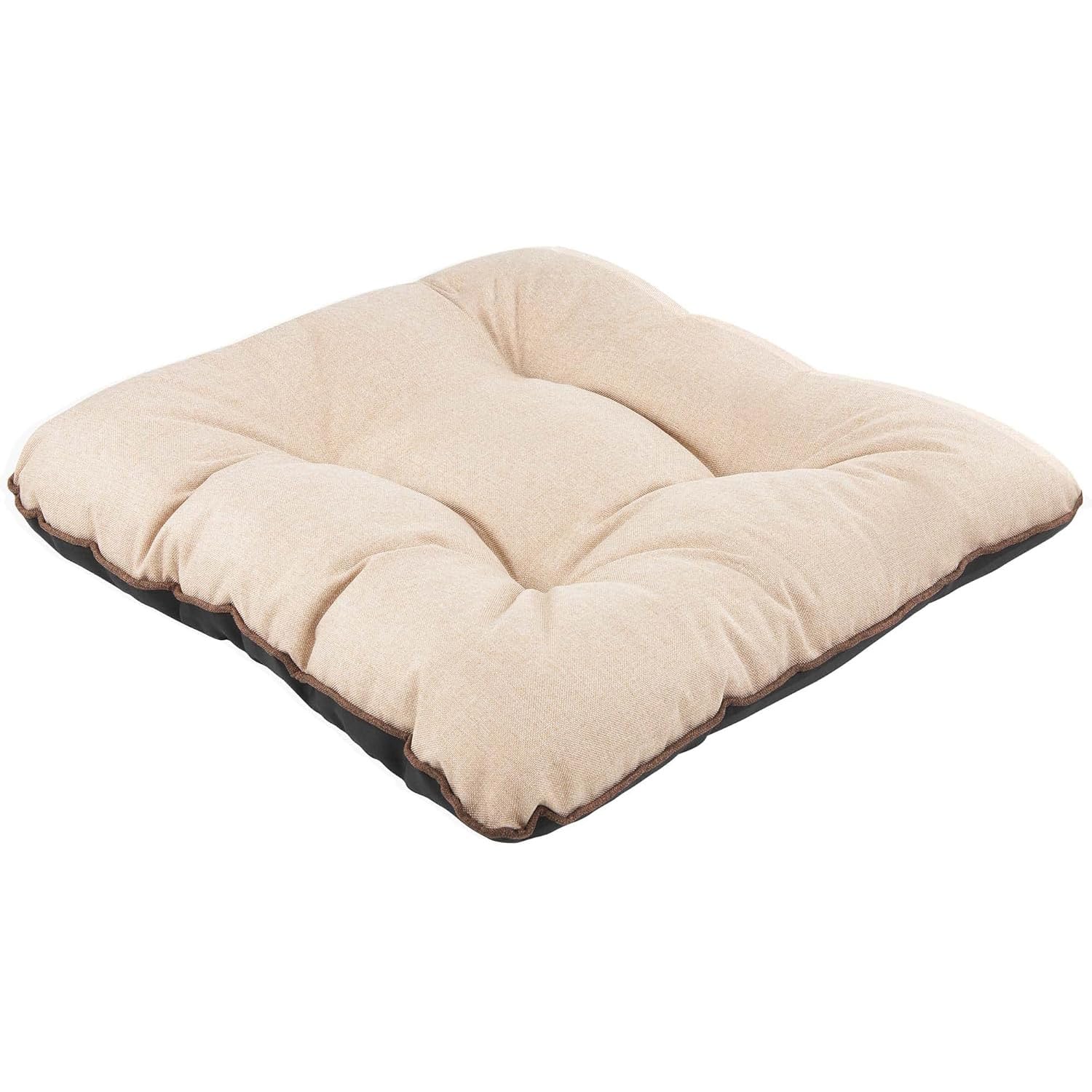 SuperKissen24. Cuscini per Sedie - Cuscino 45x45 cm da Esterno ed Interno Comoda Seduta Impermeabile per Mobili e Arredamento da Giardino, per Pavimento - Lino Beige