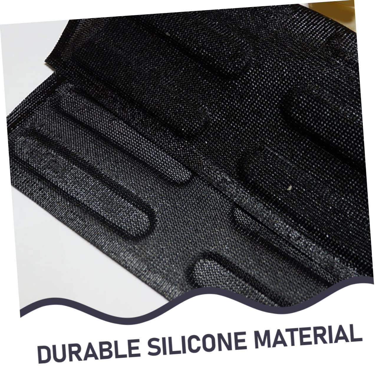 Molde de Silicona para Pan de 16 Ranuras, Negro, Transpirable