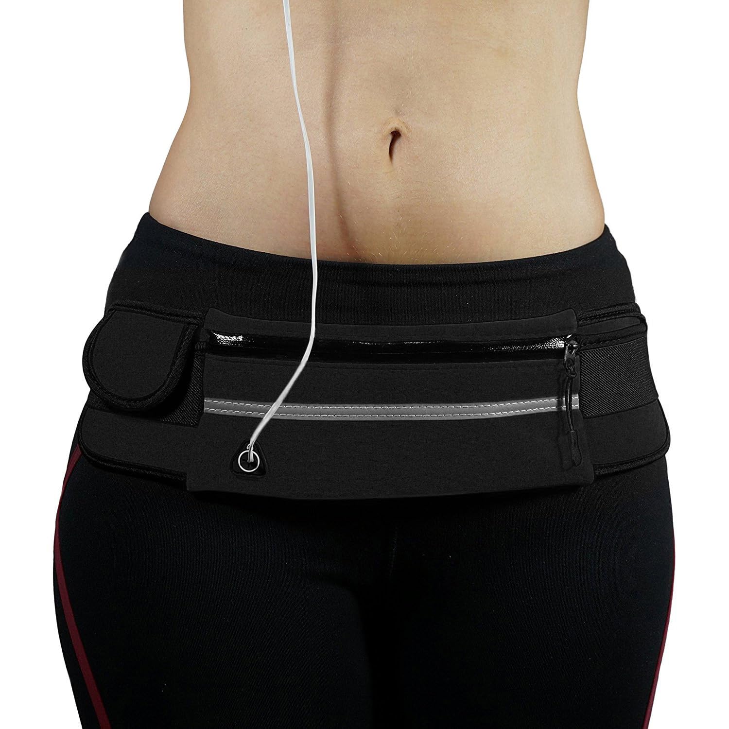 Ceinture de course, sac banane ultra léger résistant à l'eau pour homme et femme, convient aux smartphones jusqu'à 17,5 cm