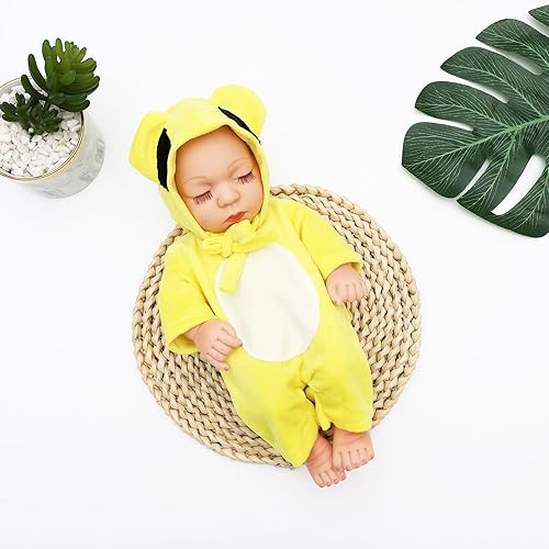 Miniatura 2 de SOTOGO 4 juegos de ropa de muñeca de bebé, trajes de trajes con 4 sombreros, ropa de muñecas y accesorios para muñecas de 10 y 11 pulgadas