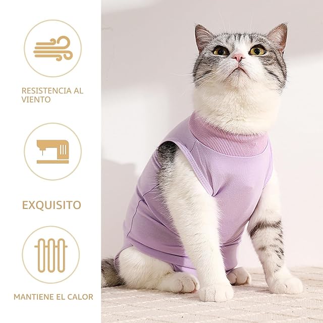 Foto 4 de 6 de Ropa de Esterilización Para Gatos Femeninos, Después De Operaciones, De Destete, Antifugas Para Gatitos