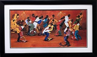 Gallerygems Annie Lee "Dance Marathon" NEW Custom FRAMED African American ART 35" x 21"