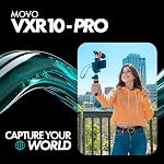 Movo VXR10-PRO Microphone vidéo externe pour appareil photo avec support de choc Rycote Lyre - Mic et accessoires Compact Shotgun Compatible avec Smartphones et DSLR Caméras - Sans batterie DSLR Microphone