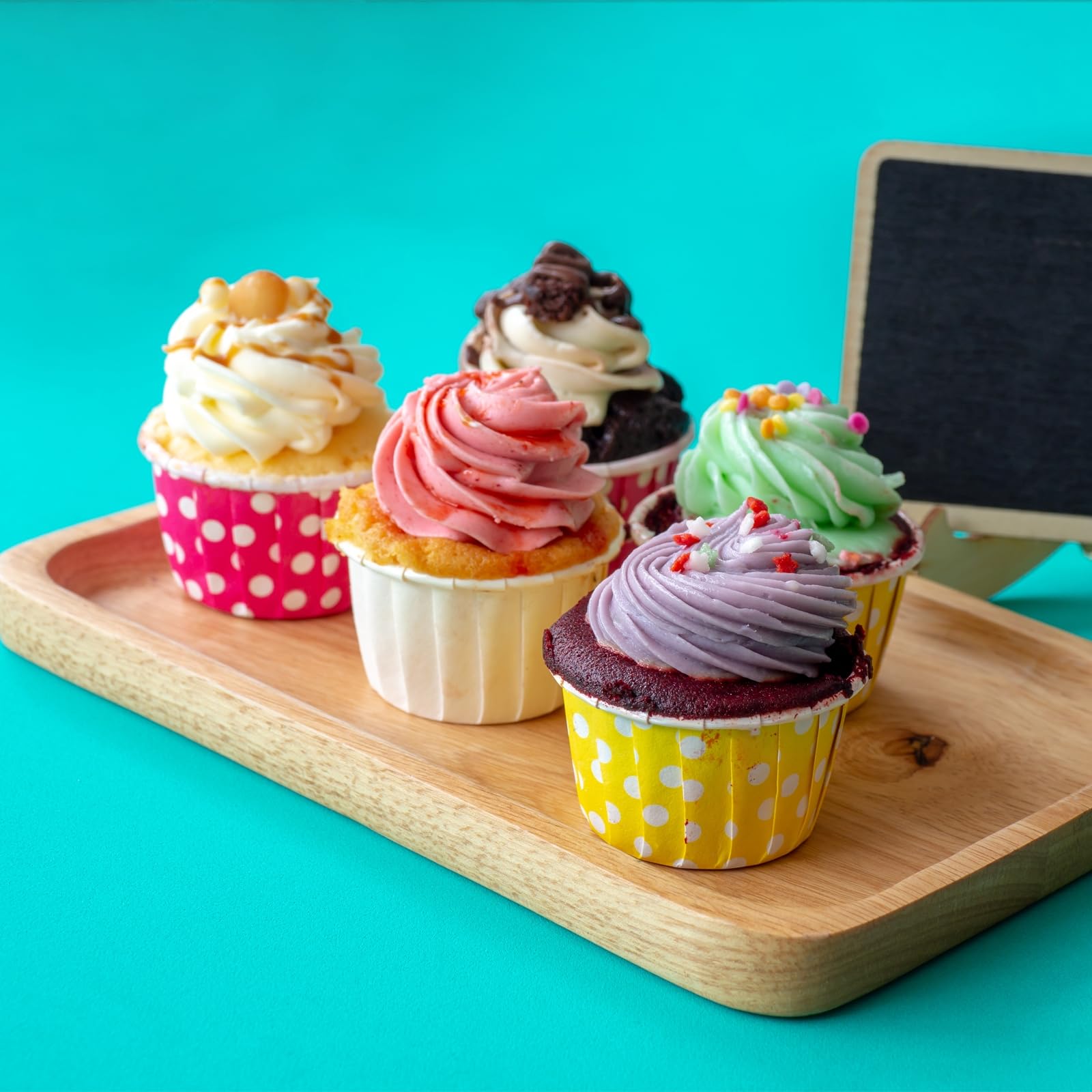 sourcing map 200 pirottini per cupcake, colore blu scuro, dimensioni standard, per muffin, pirottini di carta oleata, per feste, matrimoni, compleanni