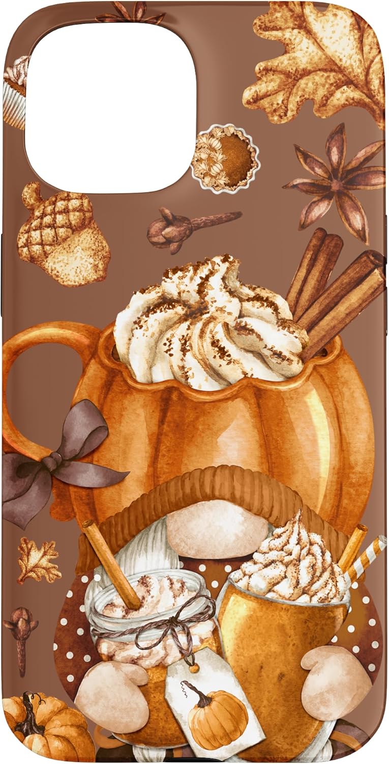 Fall Yall Pattern Cute Thanksgiving Gnome Love Pumpkin Spice Case for iPhone 13 Pro