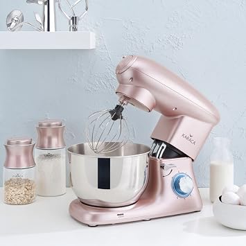 Karaca Multichef Stand Mixer, 1400W, 5.5L Volume, Stainless Steel, Rose Gold
