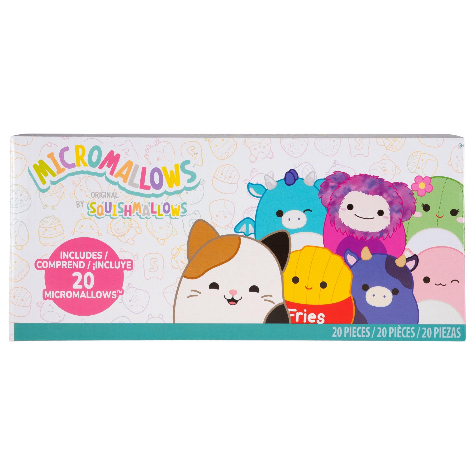 Micromallows Squishmallows Original Plush 20-Pack, includes Squishmallows favourites Raine the Octopus, Dagmar the Lemon Cow - Image 2