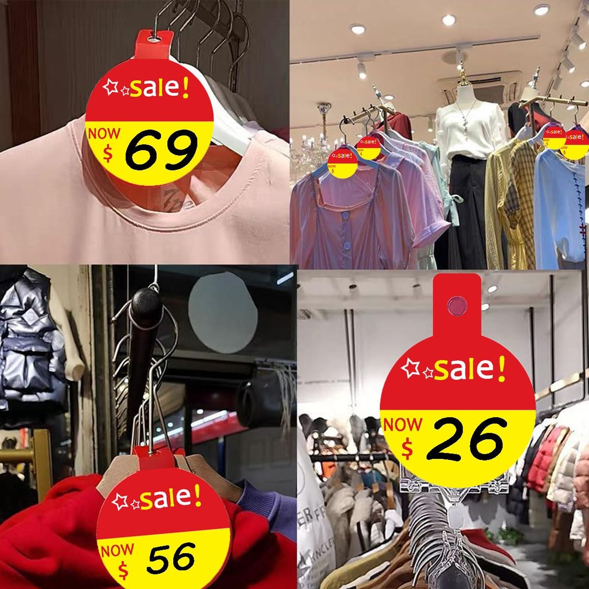 Sale Price Tags Sale Retail Sale Signs 4×6 Inch Retail Labels for Clothes Business Store(Pack-48) (Pack of 2)
