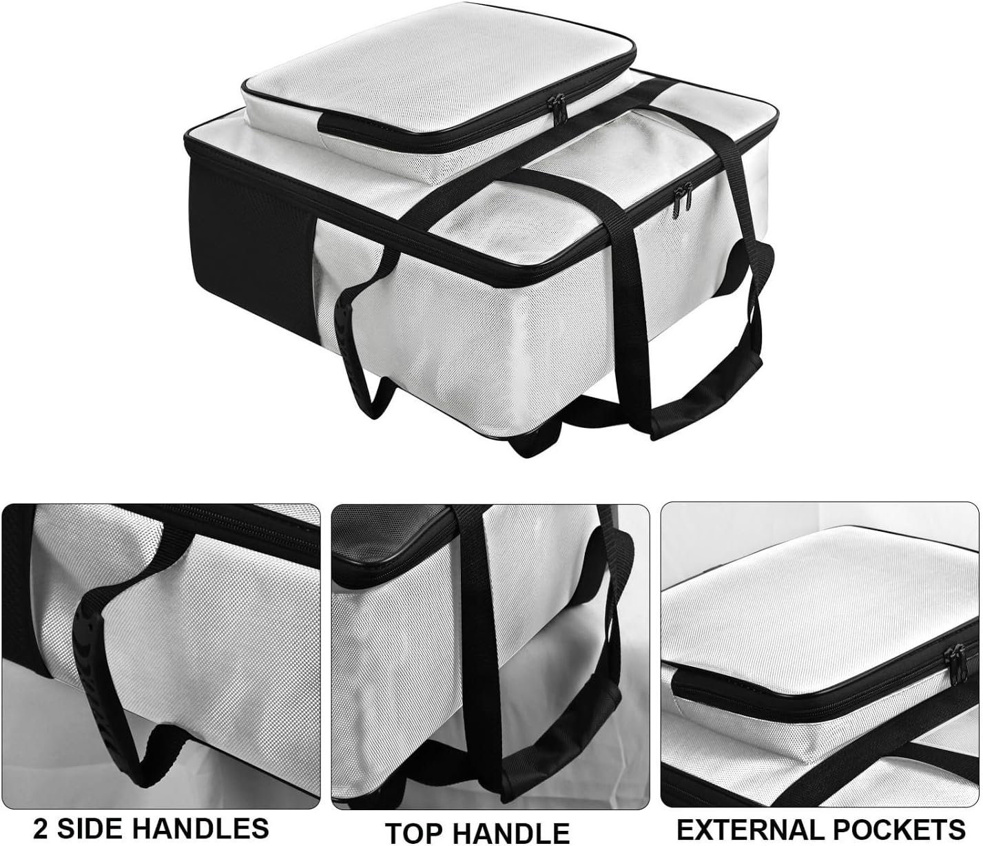 AF-WAN Carrying Storage Bag Case for Ninja SP151 Flip Toaster Oven Air Fryer (Bag Only) (Silver Gray)