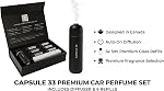 Diffuseur de parfums de voiture, (modifié) Air désodorisant, diffuseur sans eau, ultrasonore intelligente Air Refroidisseur avec 6 Parfums premium, Automatique (Off/Off), Cadeau de voiture pour hommes et femmes (Noir)