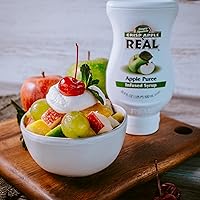 Vista 5 de Crisp Apple Reàl - Jarabe con infusión de puré de manzana, botella exprimible de 16.9 onzas líquidas (paquete de 3)
