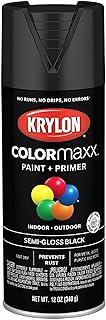 Sponsored Ad - Krylon K05579007 Colormaxx Spray-Paints, Aerosol, Black