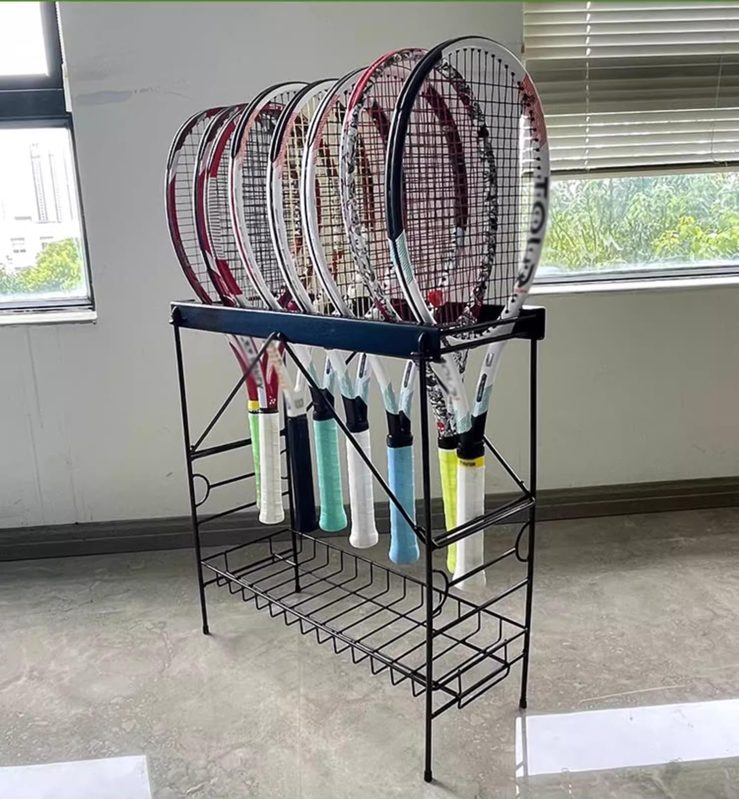 ⭐️便利テニス ラケット 収納ラック スタンド50 x 50 x 70 cm ⭐️便利テニス ラケット 収納ラック スタンド50 x 50 x 70 cm