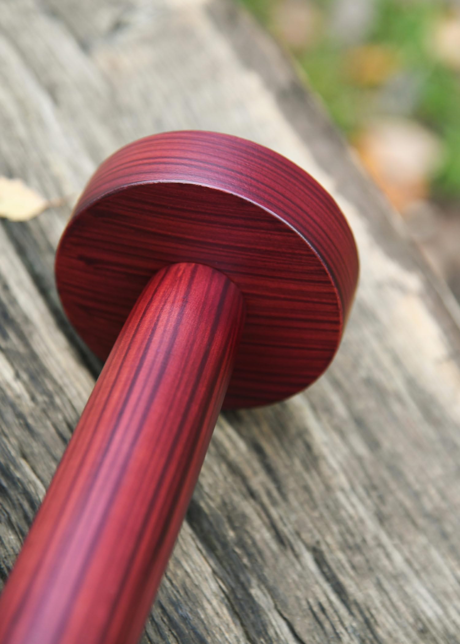 Casco soporte de madera redonda base - soporte para casco