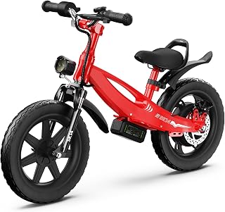Electric Bike for Kids Ages 3-8,150W/250W Kids Electric Balance Bike with Adjustable Speeds and Seats, 12/14 inch Tires