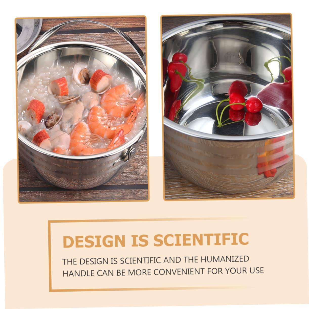 Cabilock 1pc High Capacity Non Stick Soup Stew Pot Cooking Pot for Household Use Efficient Heat Distribution for Camping and Outdoor Cooking