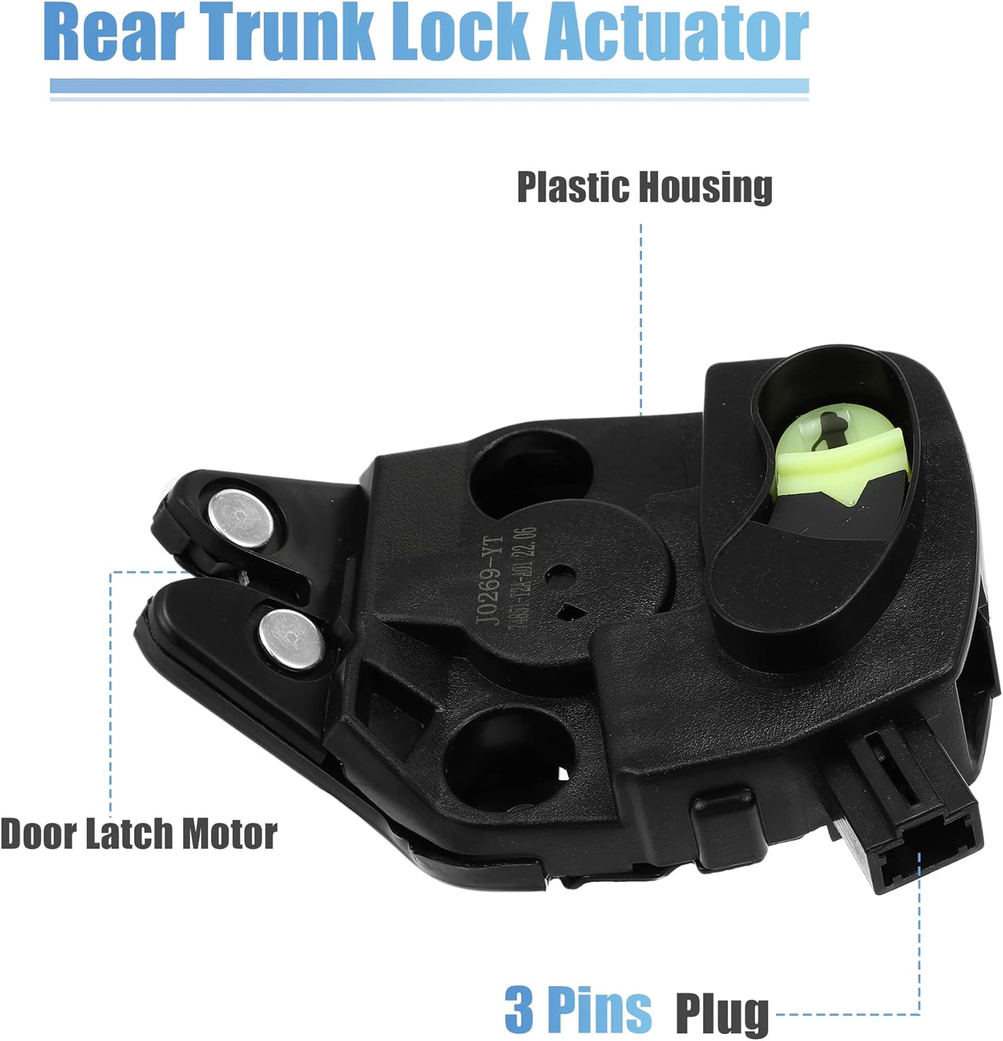 X AUTOHAUX Rear Door Liftgate Tailgate Lock Trunk Latch Actuator 74851T2AA01 for Honda Accord 2013-2017 for Acura TLX 2015-2020 Replace 74851-T2A-A01