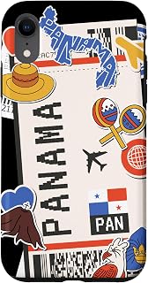 iPhone XR Airport and Airline Tags - Boarding Pass of Panama Case
