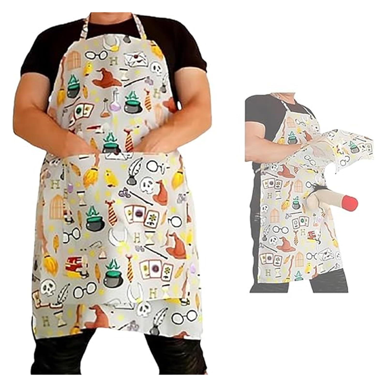 The Ultimate Gag Gift Apron | A Surprise Hiding In The Pocket! Funny Apron With Penisunder, Novelty Kitchen Apron For Adult(A)