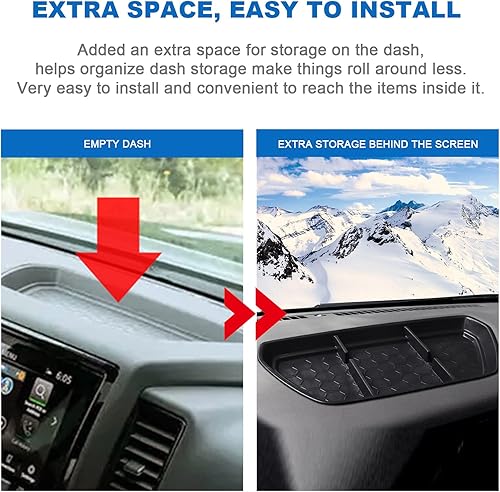 Miniatura 3 de CDEFG Organizador para consola central de camioneta Frontier 2022-2024, organizador de tablero de camioneta Frontier 2023 2024 Nisan Frontier, mesa