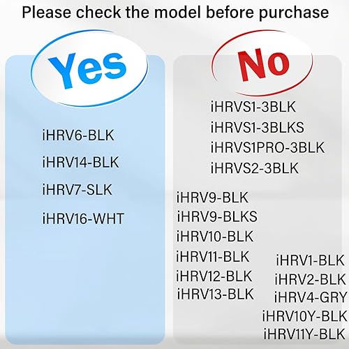 Miniatura 6 de Cepillo principal y protector de la cubierta del cepillo principal para ihome Autovac Nova Aspiradora Accesorios de repuesto para iHRV6-blk para