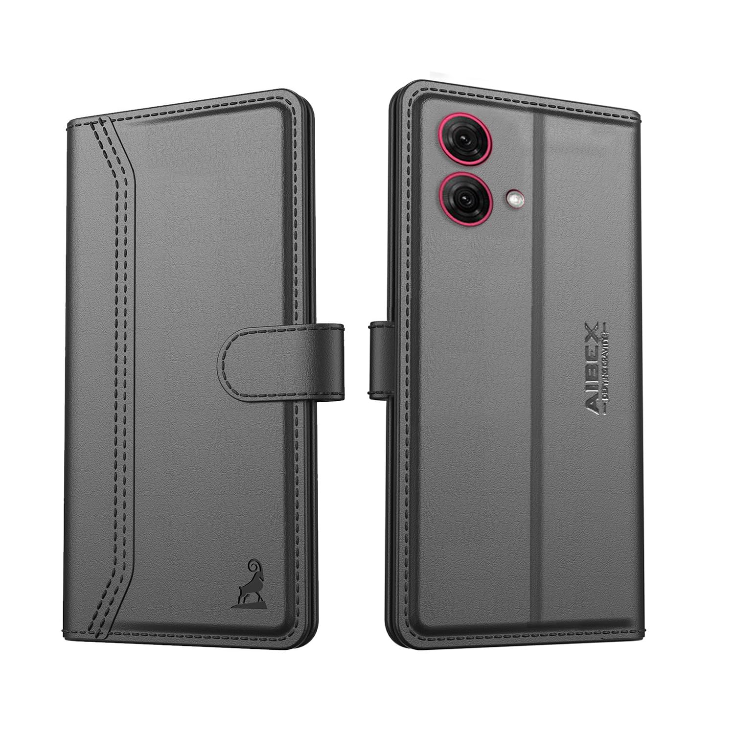 AIBEX ® Motorola G84 5G Flip Cover Leather Finish | Inside TPU with Card Pockets | Wallet Stand | Complete Protection Flip Case Black (B0D31PQLSF) Amazon Price History, Amazon Price Tracker