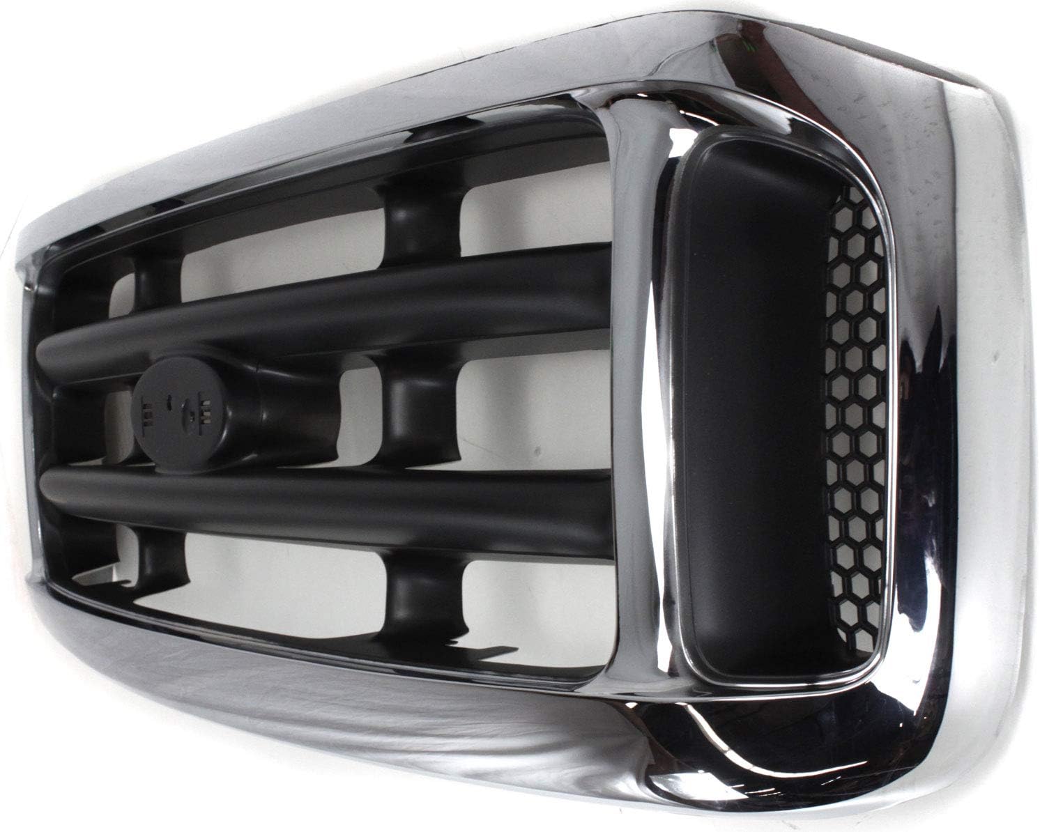 Garage-Pro Grille Assembly Compatible with 1999-2004 Ford F-250 Super Duty, F-350 Super Duty, F-450 Super Duty Chrome Shell with Painted Gray Insert CAPA Certified