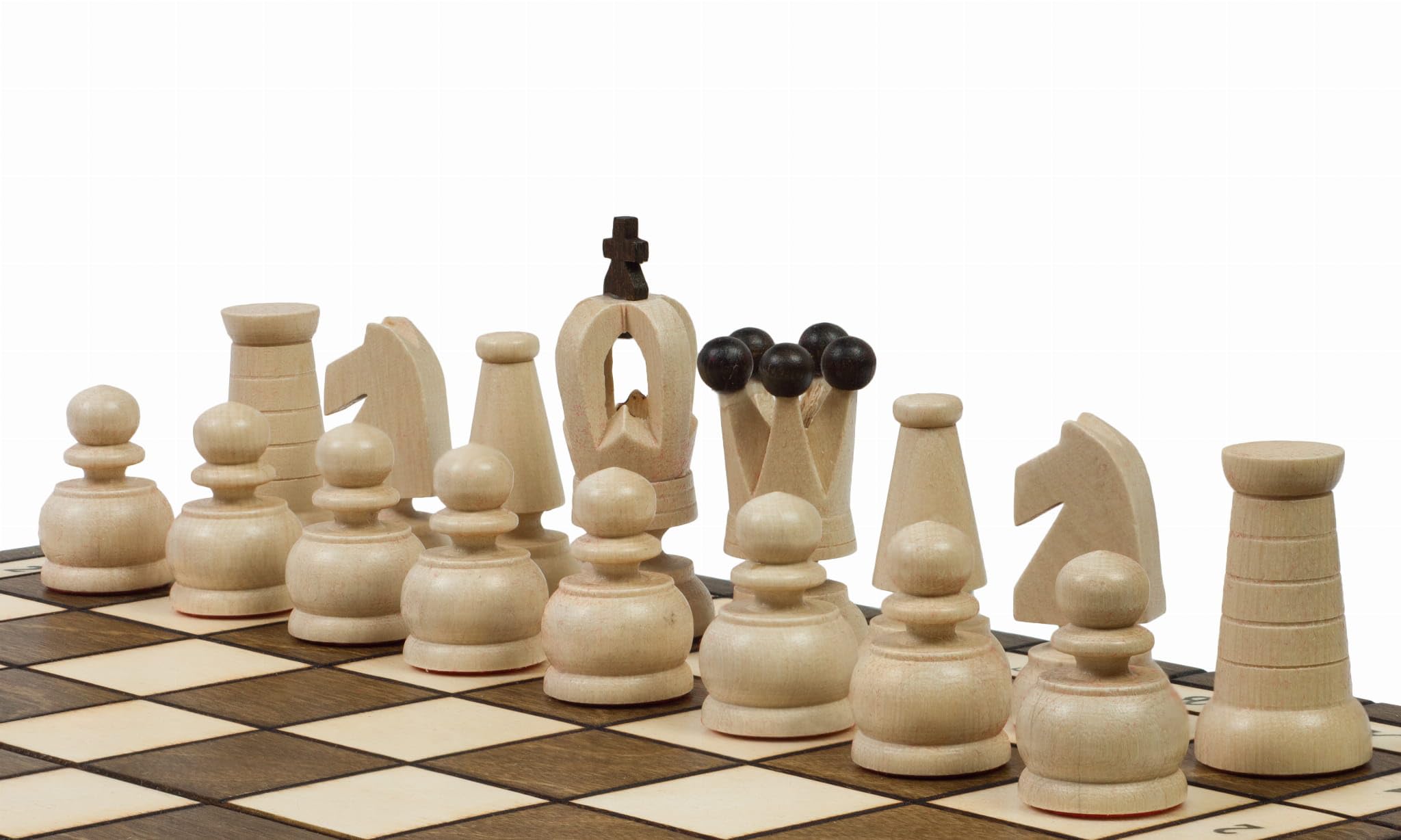 Traditionelles Klassische Schachspiel Royal Maxi 31x31cm Holzschachset