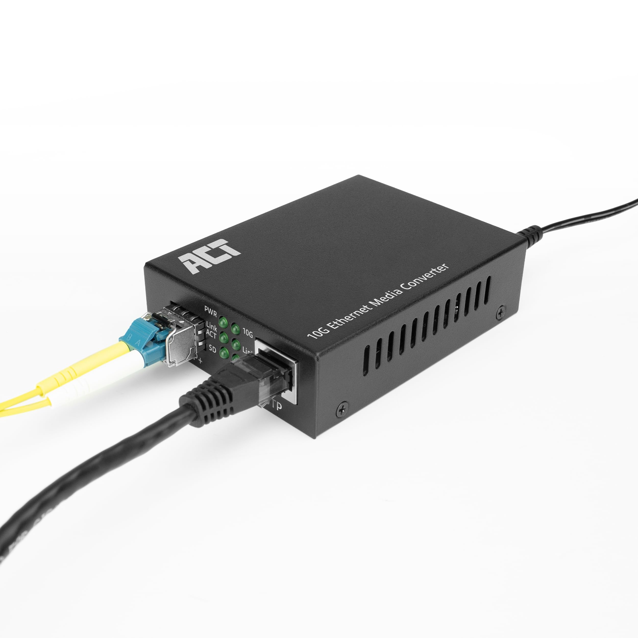 ACT Convertisseur Gigabit Ethernet Fibre Optique, Conforme à la Norme 802.3ab, Multi Mode, Single Mode SFP+ - AC4455