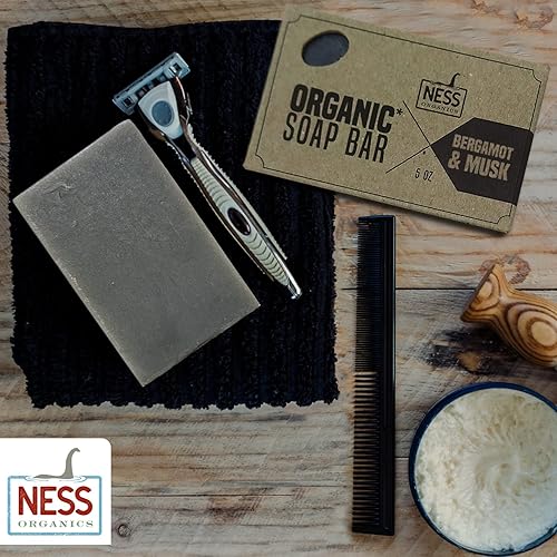 Miniatura 8 de Ness - Barra de jabón para hombre, aroma a cedro y cítricos, jabón natural para hombres con ingredientes orgánicos, jabón en barra para hombre con