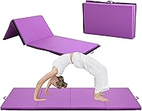 Vista 12 de BLKMTY Gymnastics Mats, Folding Exercise Mat Gym Yoga Aerobics Fitness Mats Kids' Gymnastics Tumbling Mat with Carrying Handles for Home Gym