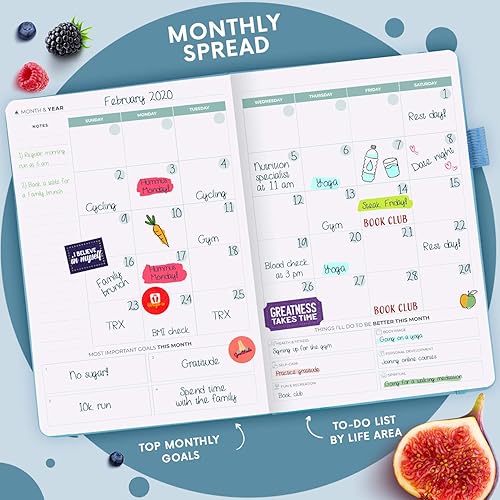 Miniatura 5 de Clever Fox Wellness Journal  diario de salud y bienestar, diario de alimentos y planificador de comidas diario para el recuento de calorías,