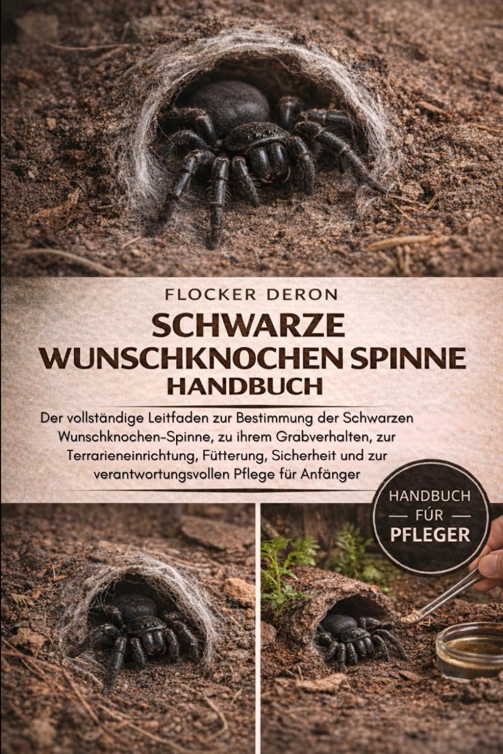 SCHWARZE WUNSCHKNOCHEN-SPINNE HANDBUCH: Der vollständige Leitfaden zur Bestimmung der Schwarzen Wunschknochen-Spinne, zu ihrem Grabverhalten, zur ... zur verantwortungsvollen Pflege für Anfänger