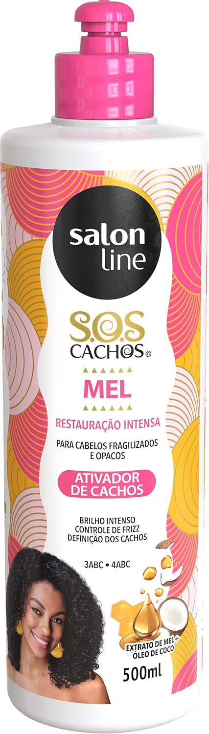 Creme Coiffante Humidificateur Sos Cachos Mel Activateur De Boucles 3abc 4abc Salon Line 500ml Amazon Fr Beaute Et Parfum